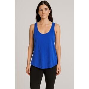 Splendid Royal Blue Scoop Neck Tank Top Small Soft Comfort Basic Everyday